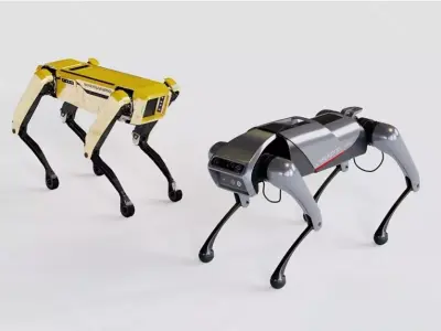 Robot dog 3D model 6