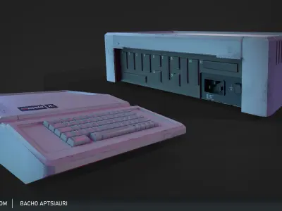 Apple lle vintage computer  3D model