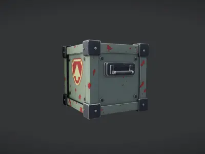 military supply crate 3D model