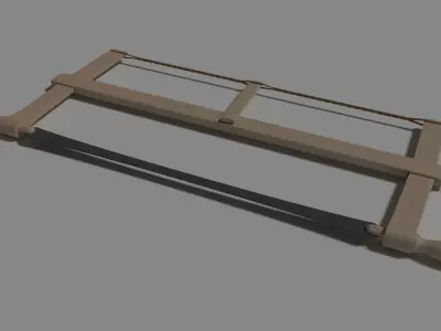 Old type of saw 3D model