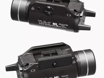 Streamlight TLR-1 HL Flashlight Low-poly 3D model
