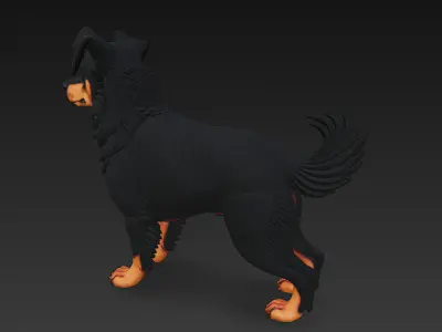 Dog Realistic 3D Model Basic - Low Poly Realistic Low-poly 3D model purchase