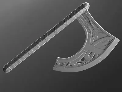 Fantasy Axe 3D model purchase