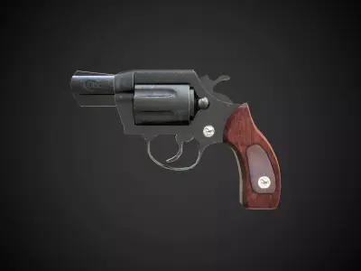 Colt revolver Low-poly 3D model purchase