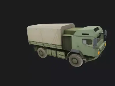 Military Cargo Truck 3D Model 3D model V3