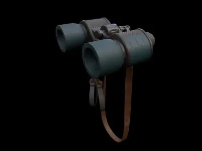 Binoculars Low-poly 3D model purchase