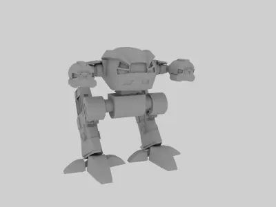 robot Low-poly 3D model 25