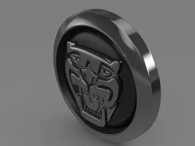 Jaguar new logo 3D model
