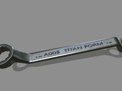 wrench ratchet wrenches Low-poly 3D model