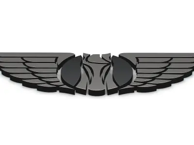 LEVC logo 3D model