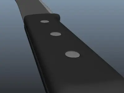 Machete knife 3D model