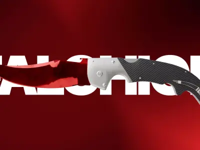 Falchion Knife 3D model