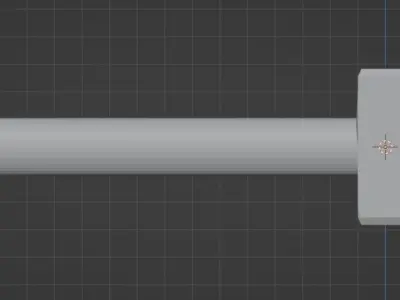 Hammer blend Free low-poly 3D model