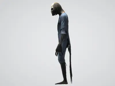 Shadow Stalker Low-poly 3D model