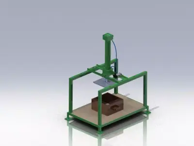 Pneumatic ramming machine Free 3D model