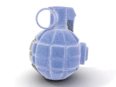 Realistic Grenade Model Pack featuring Detailed Textures Low-poly 3D model
