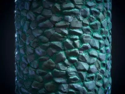 Ghibli Stone Floor Material - VOL 09 - Maps - SBsar Texture