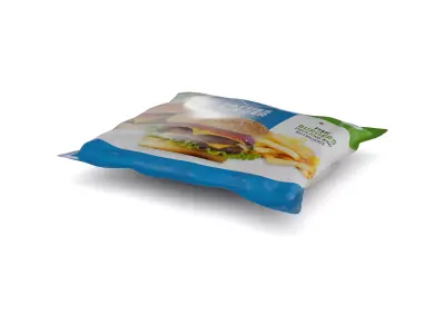 Frozen fish meals Fish Burger Patties Low-poly 3D model