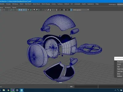 Drone  3D Model PBR 2k textures Low-poly 3D model
