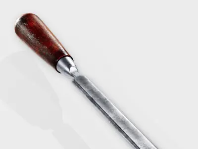 Chisel Nanite archviz and game ready with textures Low-poly 3D model