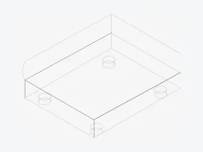 Seat - Sofa - Simplicity - Comfort - Single - No Back Low-poly 3D model
