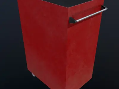 Tool cabinet Low-poly 3D model purchase