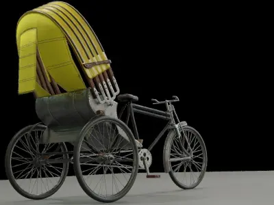 Rickshaw 3D model purchase