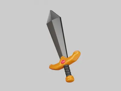 Sword 3D Illustration 3D model buy