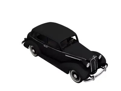 Chevrolet Master Deluxe 1936 Low Poly Vintage Classic Car Low-poly 3D model