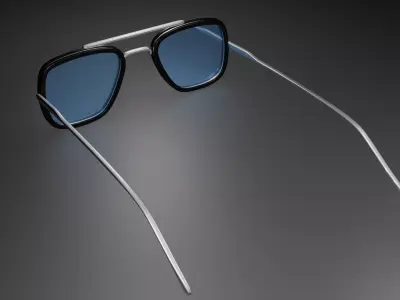 Ironman sunglasses Low-poly 3D model