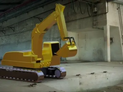 Excavator 3D model get