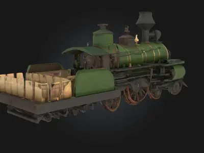 Steam Locomotive Model  Timeless Power of the Iron Horse 3D model