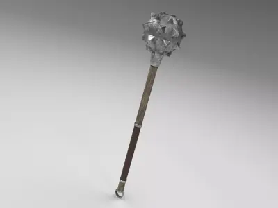 Medieval mace 2 Free low-poly 3D model