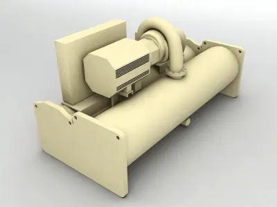 Centrifugal Electric Drive Chiller Low-poly 3D model