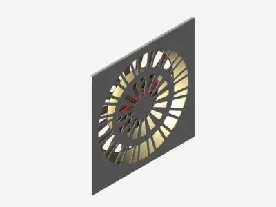 cooling and heating ceiling diffuser Free 3D model
