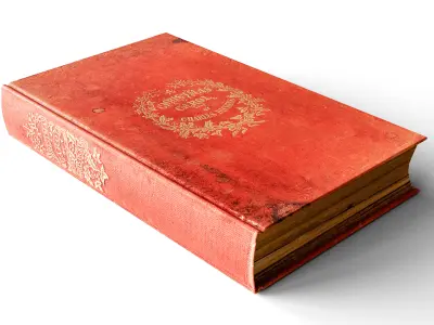 A Christmas Carol Book Cover 3D model