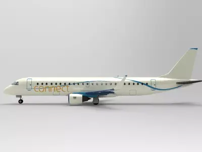 Embraer E190 3D model purchase