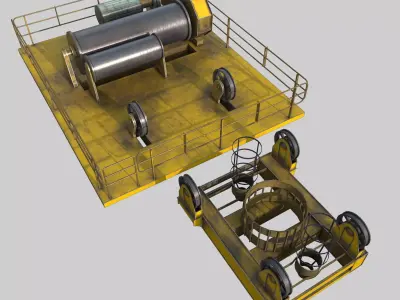 CT Structure Crane Low-poly 3D model