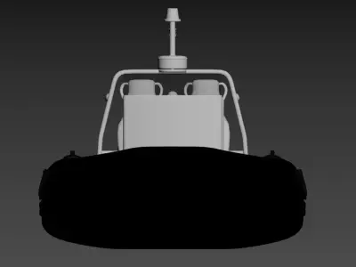 Center Console Speedboat with Helm and Seats Low Poly 3D Model 3D model