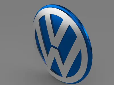  Volkswagen Group Logo 3D model