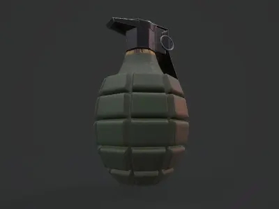 MK2 Grenade - Models and Textures Low-poly  Low-poly 3D model
