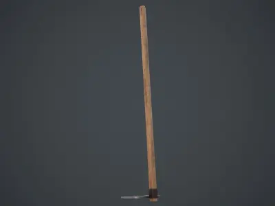 Hoe 1B Low-poly 3D model