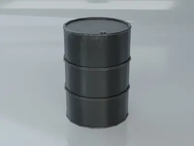 Resources Pack - Barrels Low-poly 3D model