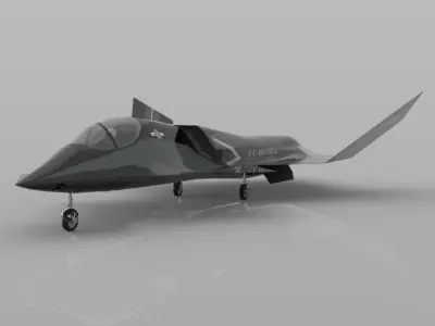 YF-23 Phantom for 3ds and obj 3D model
