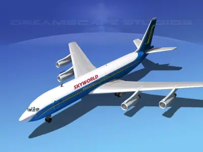 Boeing 707 Skyworld 3D model