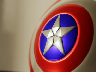 Captain America Shield 3D model buy