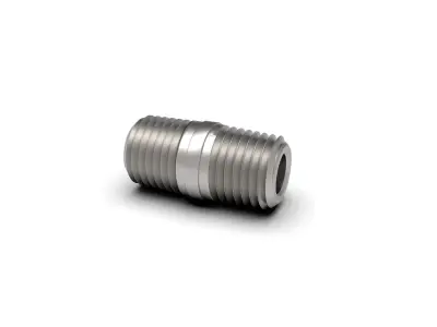 Pipe close nipples NPT male threaded collection 3D model