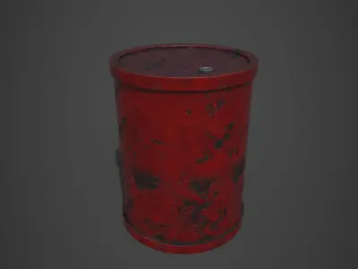 Toxic Can Free 3D model