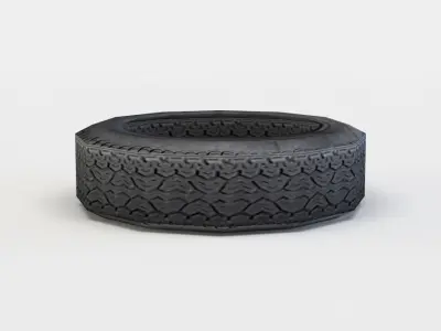 Tire Low-poly 3D model by DexsoftGames