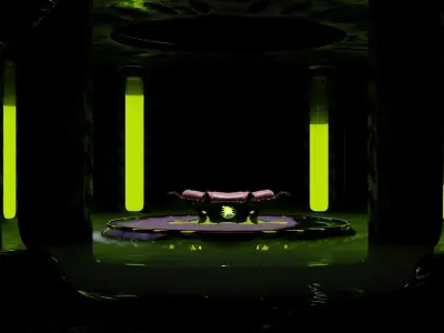 Dark Fantasy Chamber Set - Blender Only Free 3D model